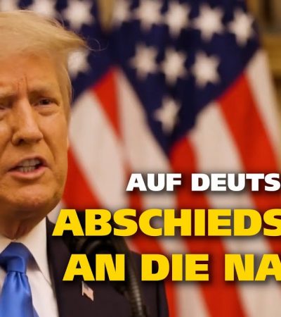 Trumps Abschiedsrede aus dem Weißen Haus